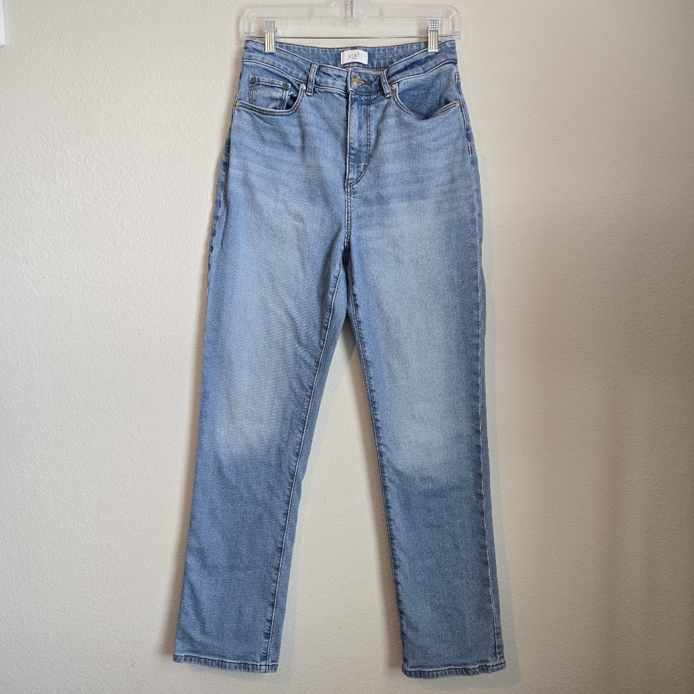 LOFT Outlet Curvy Slim Straight High Rise Light Wash Jeans Women's Size 6